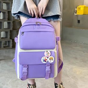 Nylon Fabric One Size Backpack